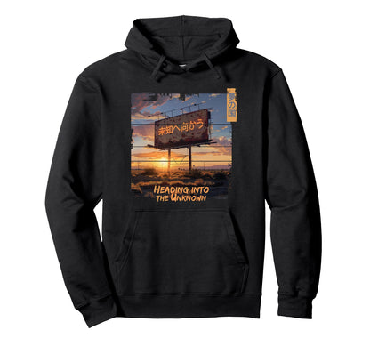Japanese Sunset Grunge Vaporwave Streetwear Hoodie - Unique Graphic Unisex - T-Shirt, Sweatshirt, Hoodie