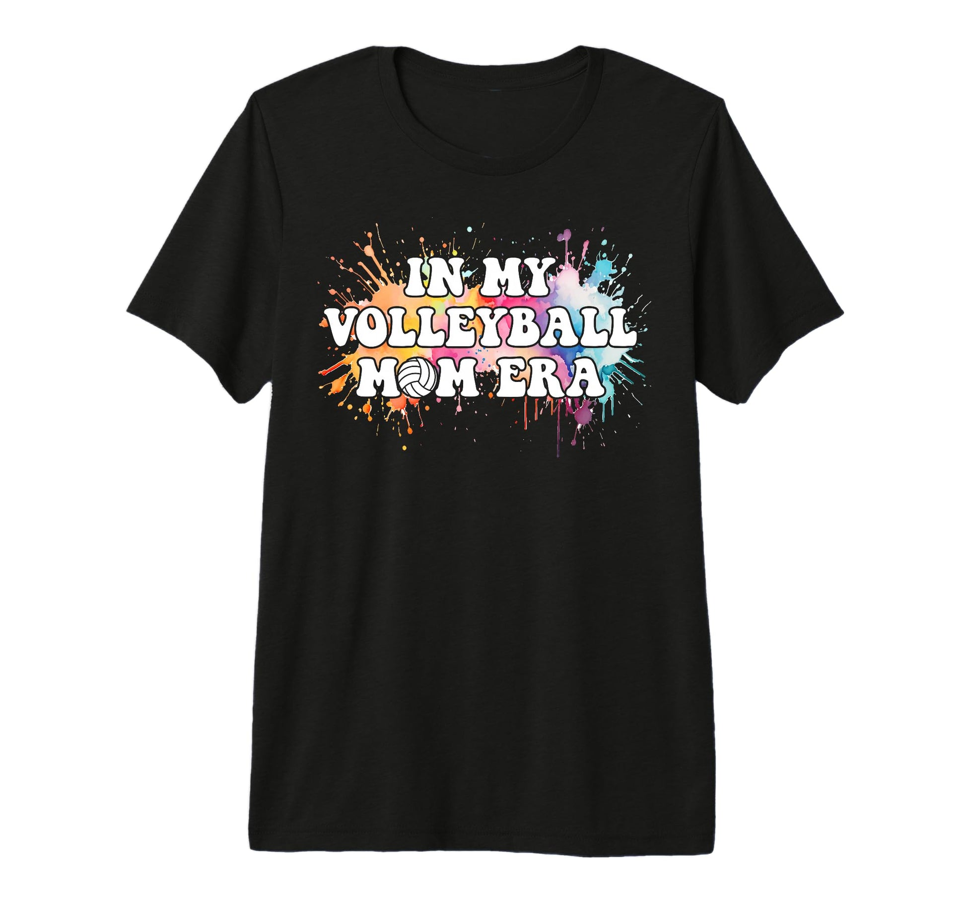 Watercolor My Volleyball Mom Era T-Shirt - Aesthetic Graphic for Adults - T-Shirt, Sweatshirt, Hoodie