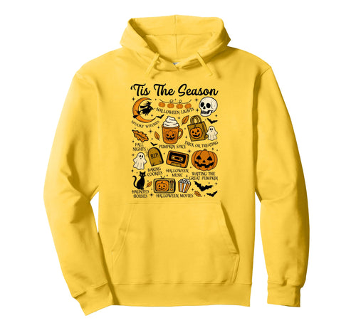 Tis Season Halloween Boho Fall Favorites Hoodie - Graphic Print Men Women - T-Shirt, Sweatshirt, Hoodie