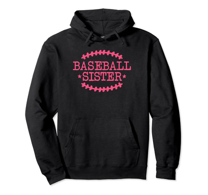 Sports Baseball Sister Siblings Hoodie - Custom Art Print Men Women - T-Shirt, Sweatshirt, Hoodie