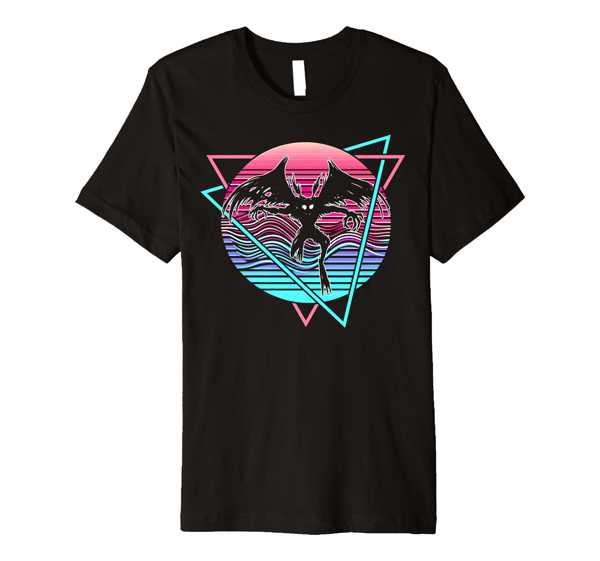 Vaporwave Aesthetic Mothman T-Shirt - Fun Novelty Design Unisex - T-Shirt, Sweatshirt, Hoodie