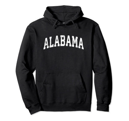 Alabama Varsity Sports Text Hoodie - Minimalist Print Unisex - T-Shirt, Sweatshirt, Hoodie