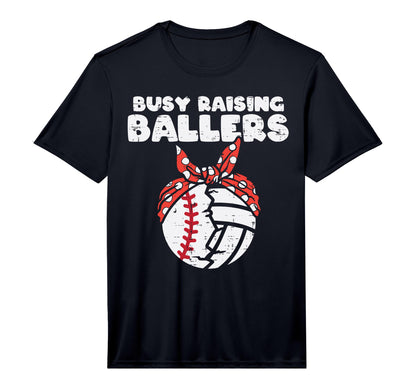 Mens Busy Raising Ballers Baseball T-Shirt - Streetwear Style Unisex - T-Shirt, Sweatshirt, Hoodie