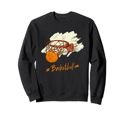 Basketball Mama Basketball Mom Sweatshirt - Minimalist Print for Adults - T-Shirt, Sweatshirt, Hoodie
