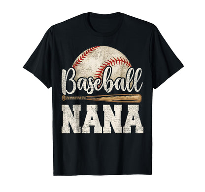 Baseball Lover Baseball Nana T-Shirt - Fun Novelty Design Men Women - T-Shirt, Sweatshirt, Hoodie