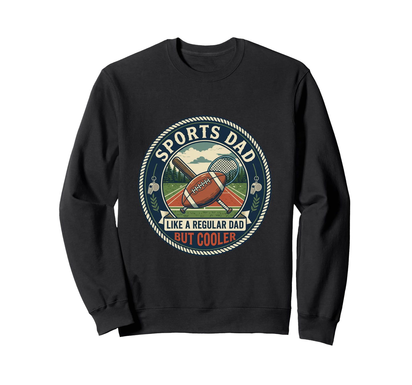 Sports Dad Game Fan Watching Sweatshirt - Aesthetic Graphic Men Women - T-Shirt, Sweatshirt, Hoodie