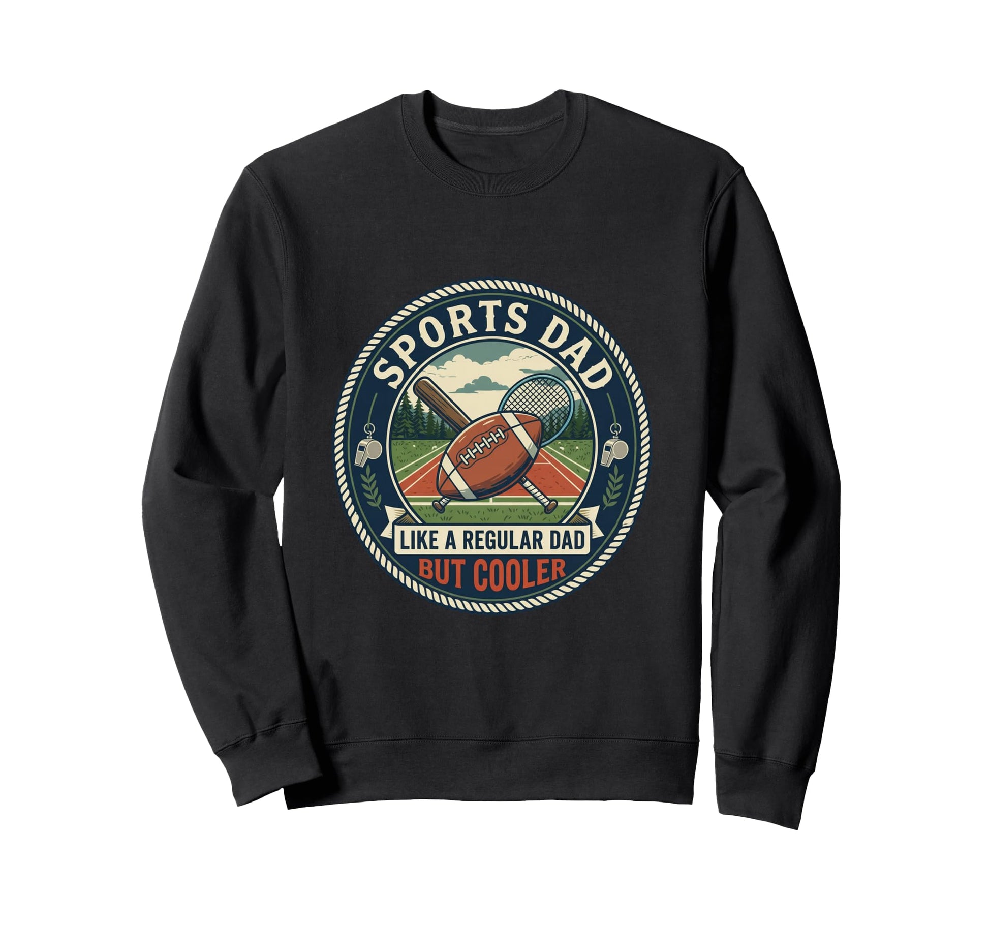 Sports Dad Game Fan Watching Sweatshirt - Aesthetic Graphic Men Women - T-Shirt, Sweatshirt, Hoodie