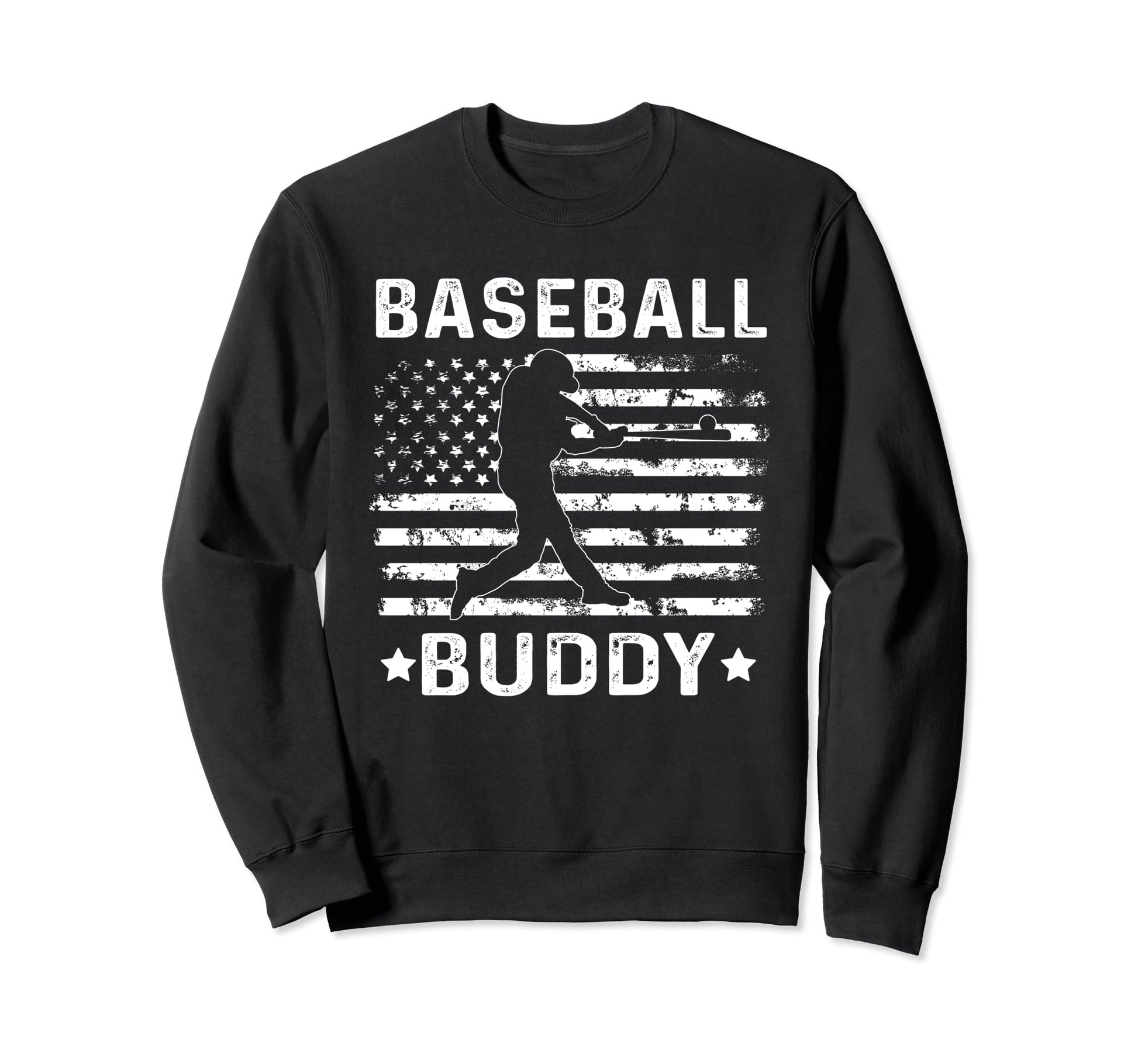 Baseball Buddy Uncle Usa Flag 4Th Sweatshirt - Custom Art Print for Adults - T-Shirt, Sweatshirt, Hoodie