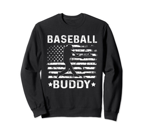 Baseball Buddy Uncle Usa Flag 4Th Sweatshirt - Custom Art Print for Adults - T-Shirt, Sweatshirt, Hoodie