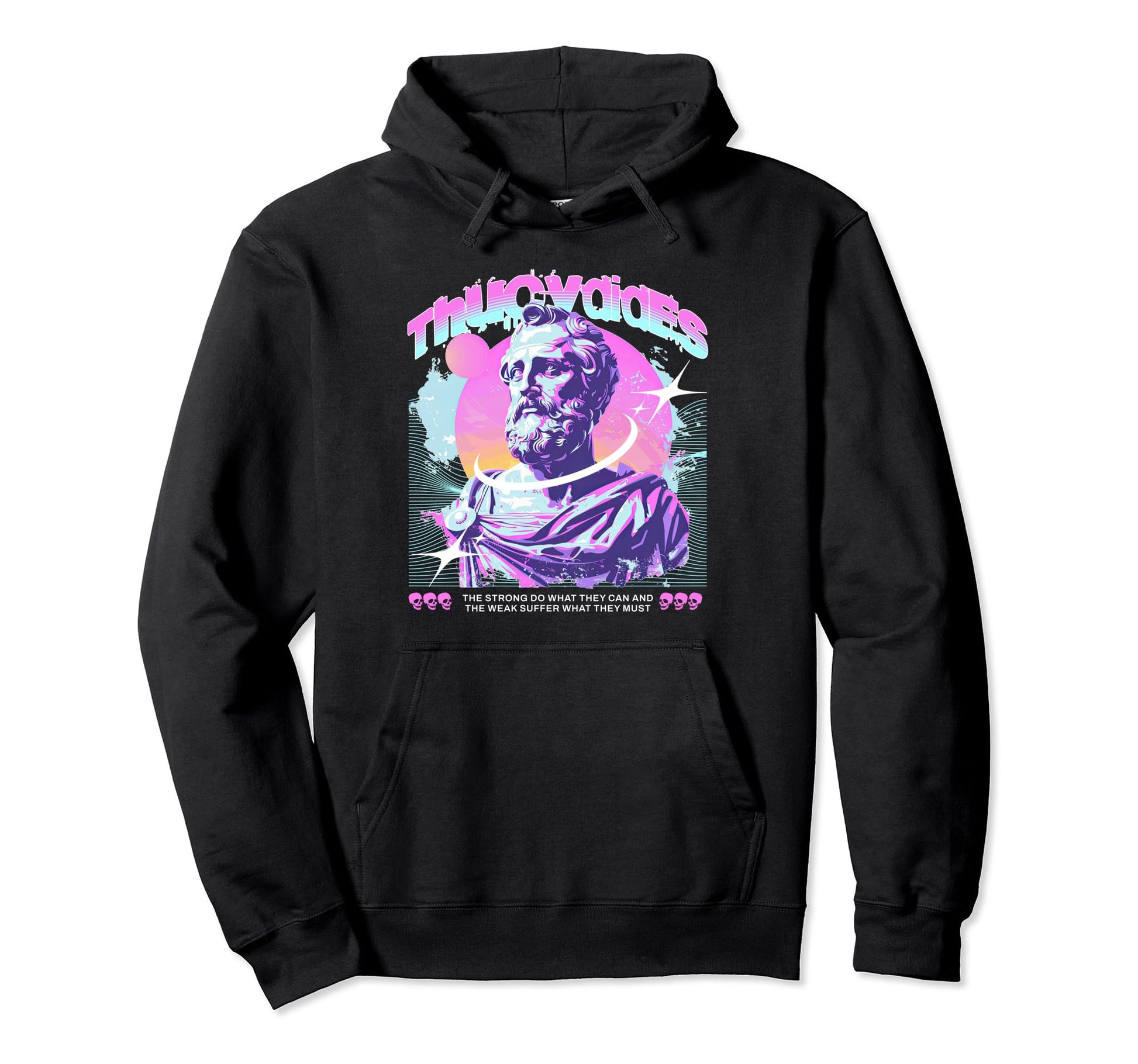 Thucydides Vaporwave Aesthetic Stoic Greek Hoodie - Novelty Apparel Unisex - T-Shirt, Sweatshirt, Hoodie