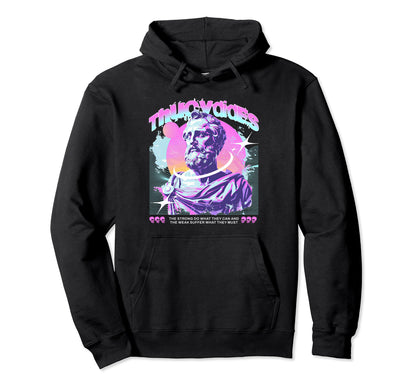 Thucydides Vaporwave Aesthetic Stoic Greek Hoodie - Novelty Apparel Unisex - T-Shirt, Sweatshirt, Hoodie