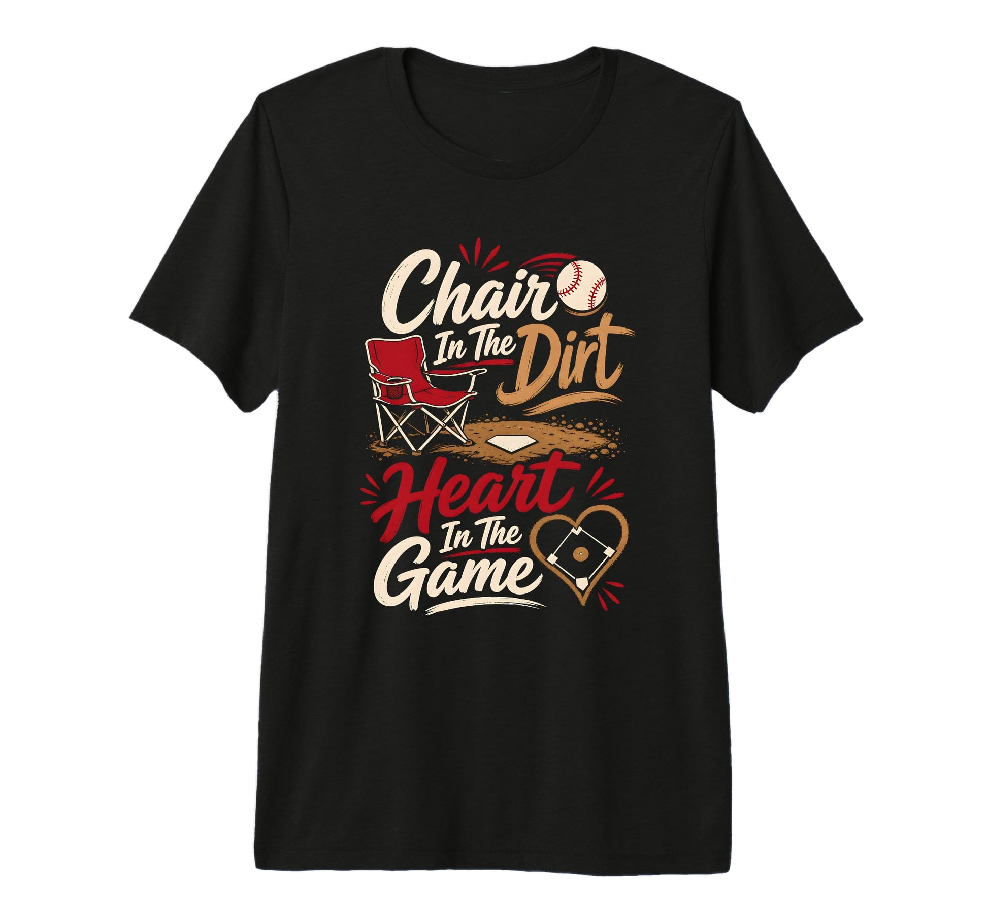 Baseball Mom Heart Game Tri Blend T-Shirt - Streetwear Style Unisex - T-Shirt, Sweatshirt, Hoodie