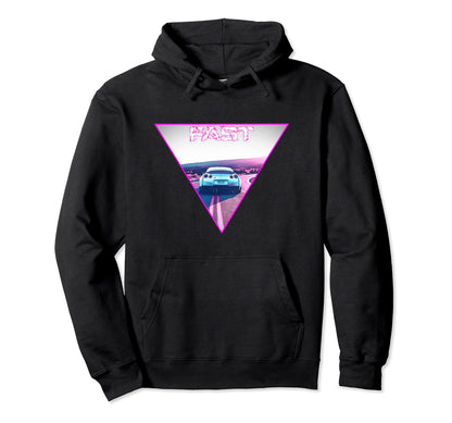 Aesthetic Vaporwave Japan Tokyo Osaka Car Hoodie - Unique Graphic Men Women - T-Shirt, Sweatshirt, Hoodie
