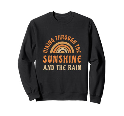 Hiking Summer Vacation Walking Sweatshirt - Minimalist Print for Adults - T-Shirt, Sweatshirt, Hoodie