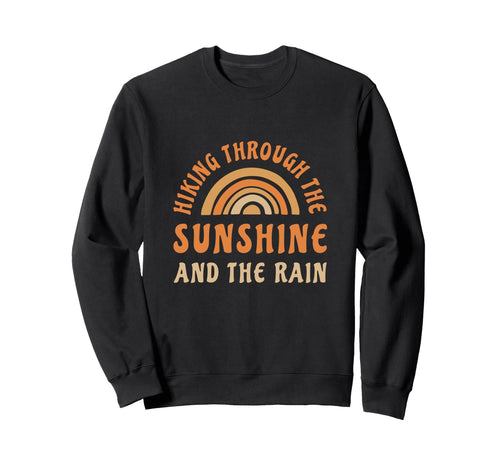 Hiking Summer Vacation Walking Sweatshirt - Minimalist Print for Adults - T-Shirt, Sweatshirt, Hoodie