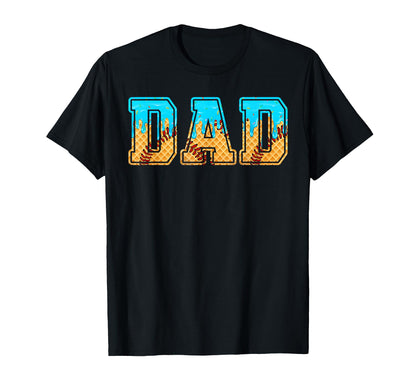 Baseball Dad Funny Fathers Day Ice T-Shirt - Fun Novelty Design for Adults - T-Shirt, Sweatshirt, Hoodie