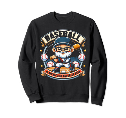 Baseball Grandpa Grandfather Sweatshirt - Custom Art Print Men Women - T-Shirt, Sweatshirt, Hoodie