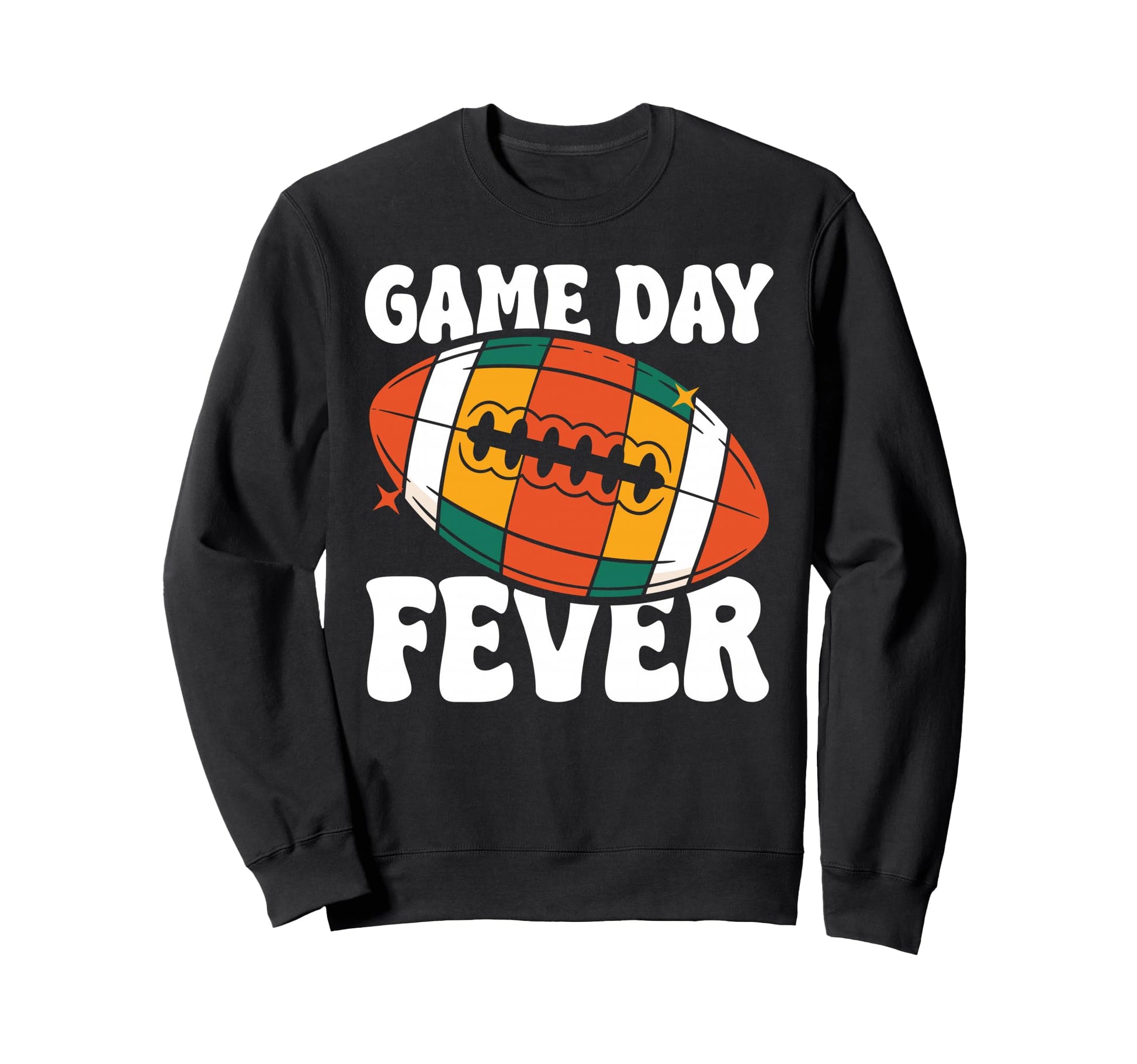 Game Day Fever 80S Disco Football Sweatshirt - Graphic Print for Adults - T-Shirt, Sweatshirt, Hoodie
