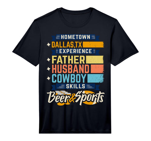 Mens Father Husband Cowboy Beer Sports T-Shirt - Aesthetic Graphic Unisex - T-Shirt, Sweatshirt, Hoodie