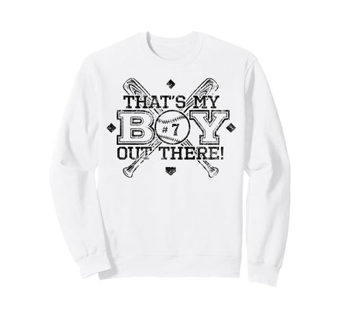 Baseball Mom Dad Thats My Proud Parent Sweatshirt - Unique Graphic Unisex - T-Shirt, Sweatshirt, Hoodie