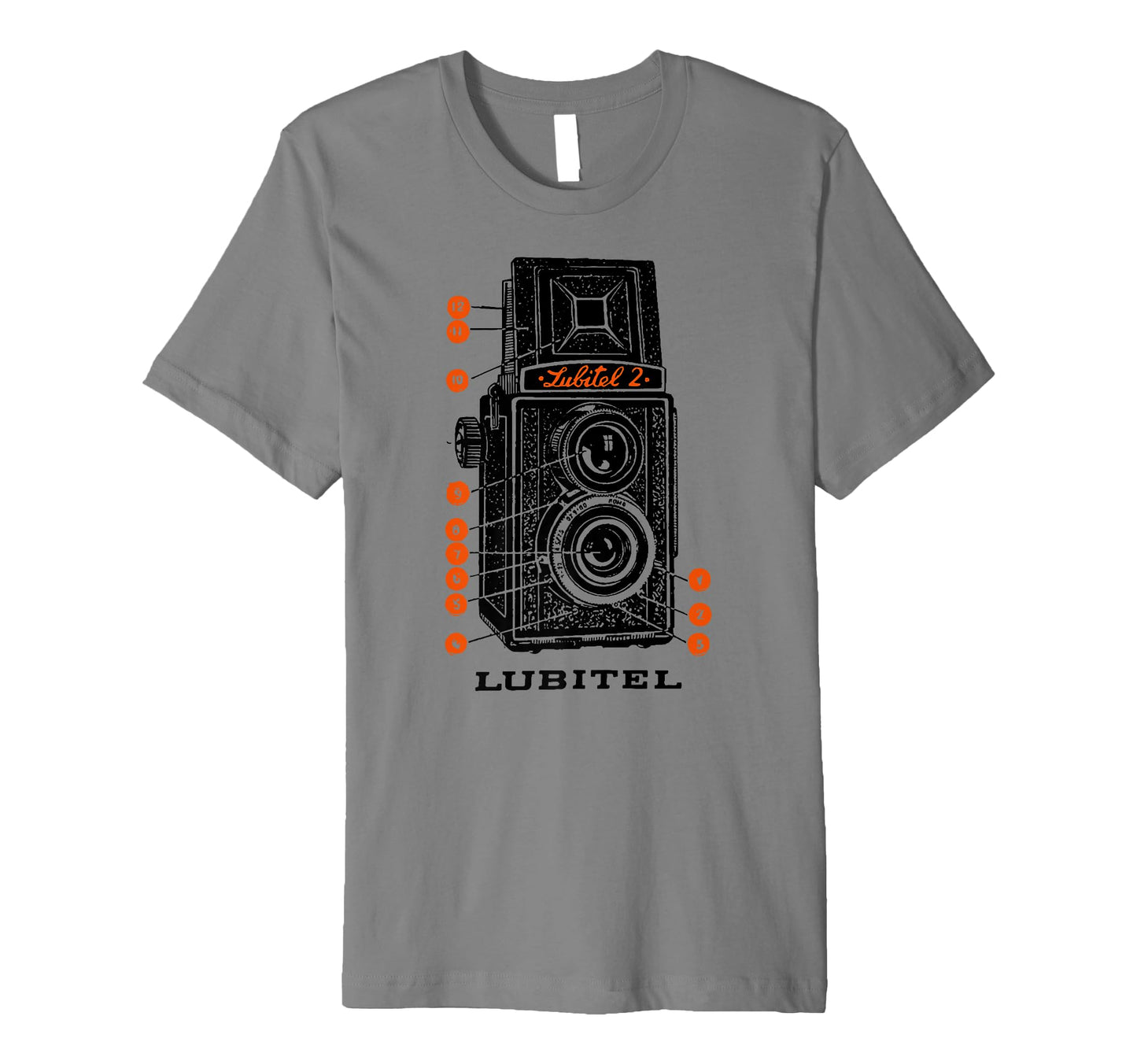 Lubitel Tlr Ussr Soviet Distressed T-Shirt - Streetwear Style for Adults - T-Shirt, Sweatshirt, Hoodie