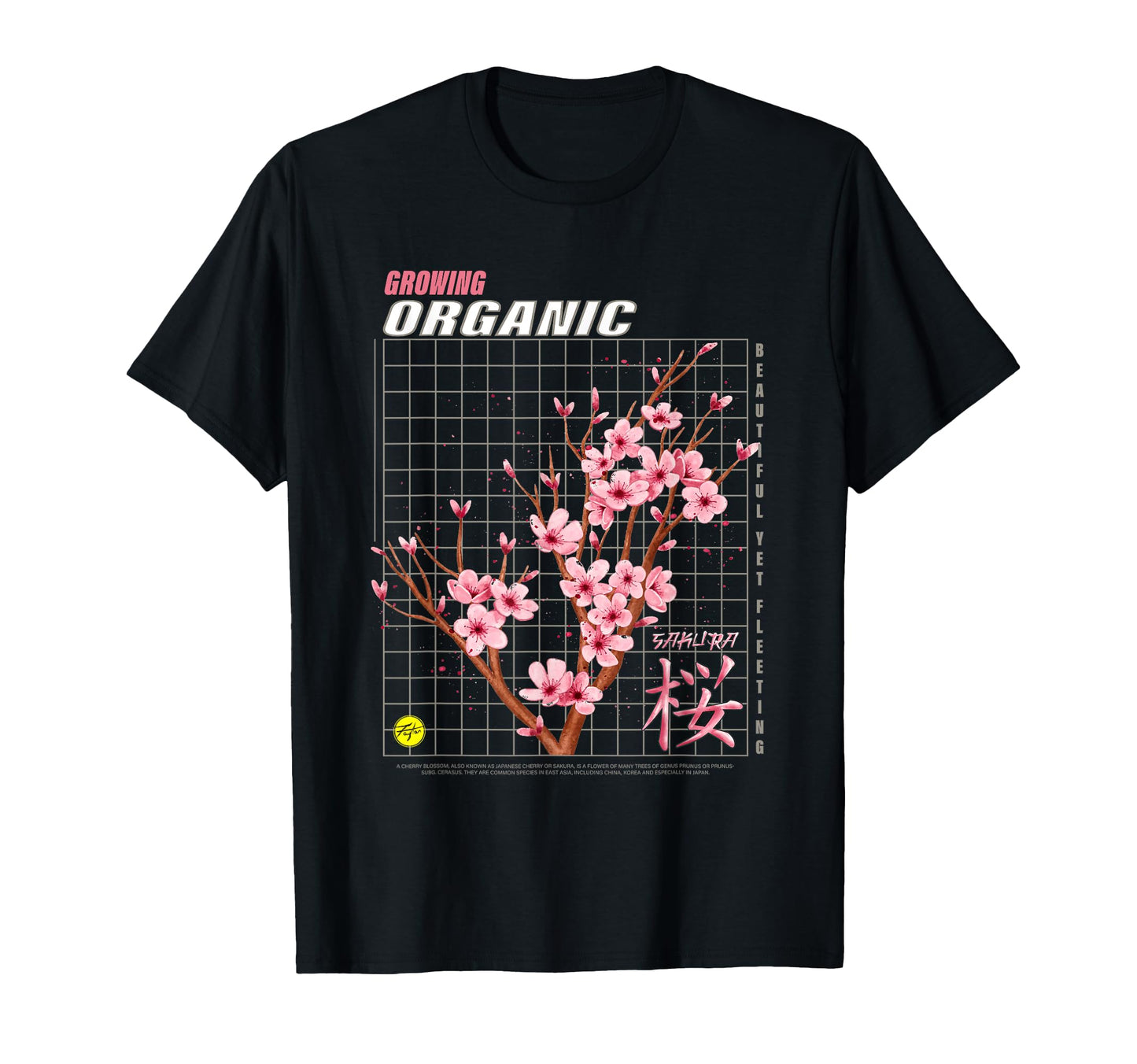 Japanese Cherry Blossom Aesthetic T-Shirt - Trendy Graphic Men Women - T-Shirt, Sweatshirt, Hoodie