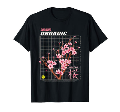 Japanese Cherry Blossom Aesthetic T-Shirt - Trendy Graphic Men Women - T-Shirt, Sweatshirt, Hoodie