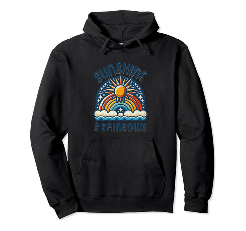 Sunshine And Rainbows Hoodie - Aesthetic Graphic Men Women - T-Shirt, Sweatshirt, Hoodie