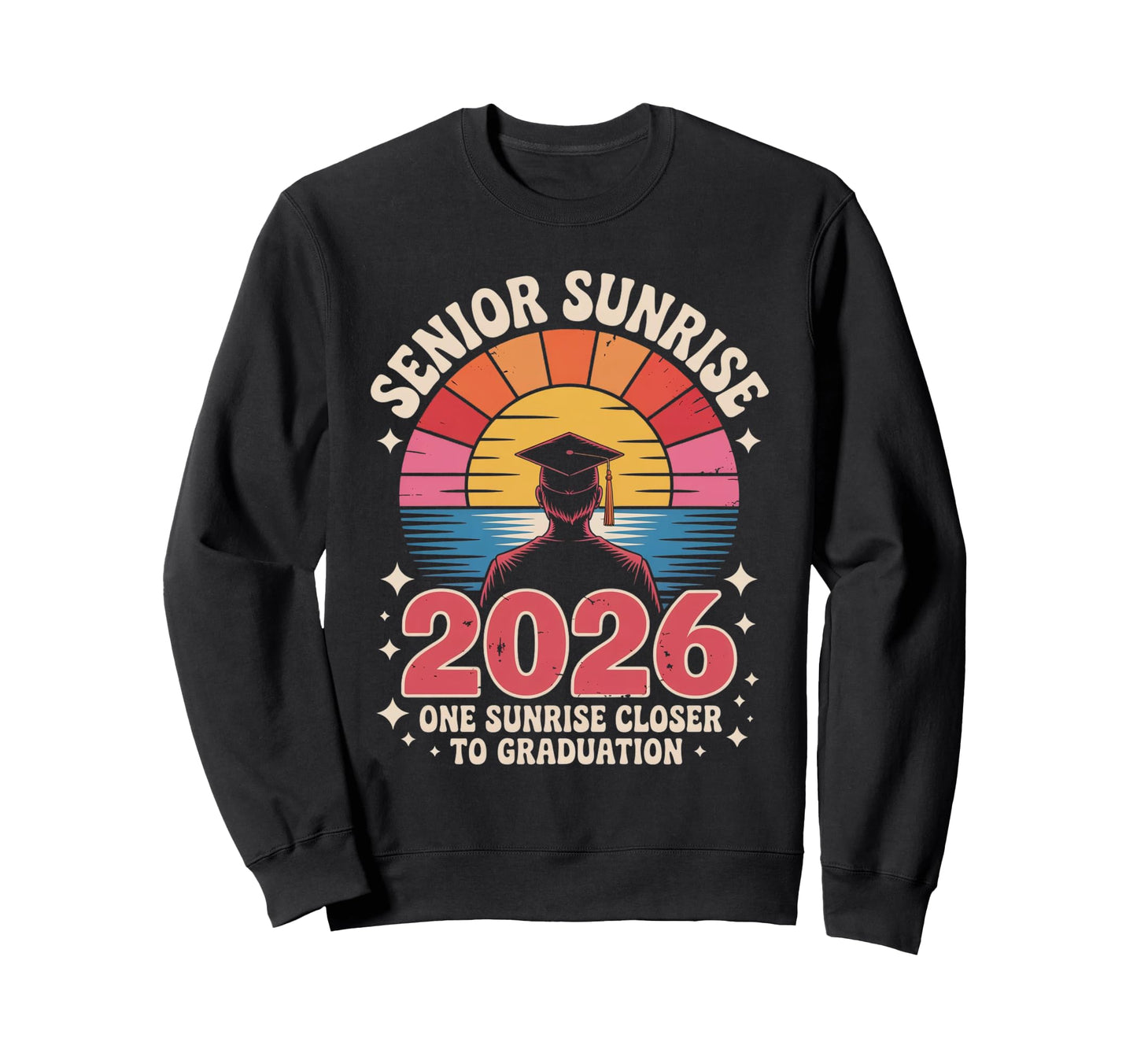Senior Sunrise 2026 Boho Sweatshirt - Fun Novelty Design Men Women - T-Shirt, Sweatshirt, Hoodie