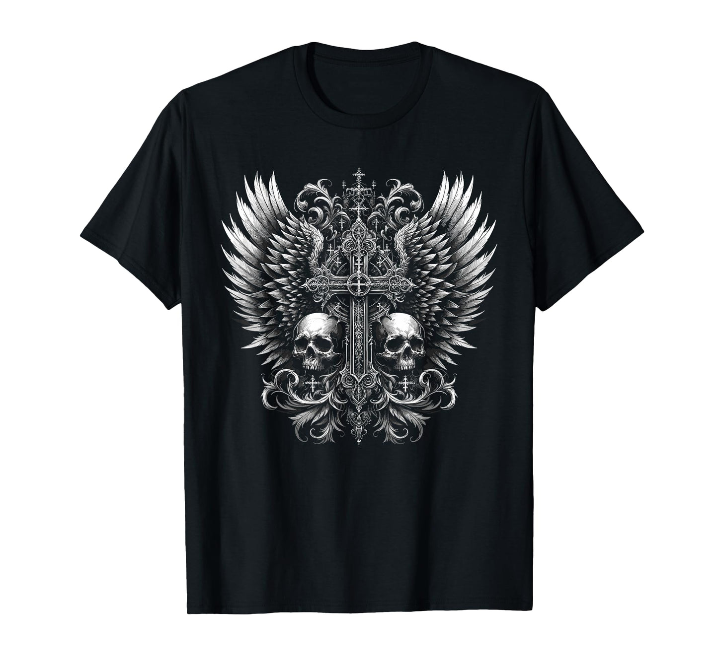 Emo Y2K Grunge Alt Goth Skull T-Shirt - Fun Novelty Design for Adults - T-Shirt, Sweatshirt, Hoodie