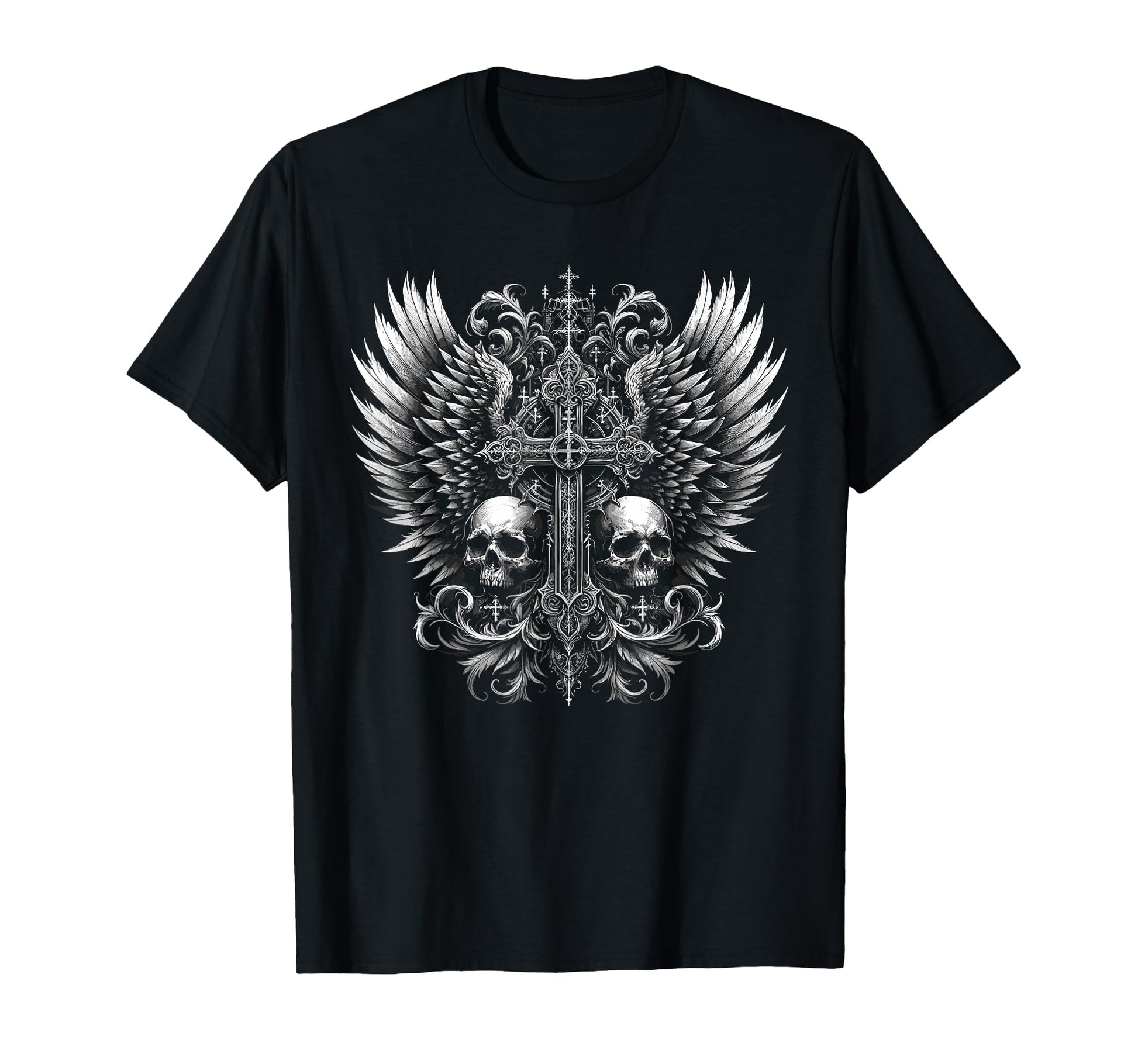 Emo Y2K Grunge Alt Goth Skull T-Shirt - Fun Novelty Design for Adults - T-Shirt, Sweatshirt, Hoodie