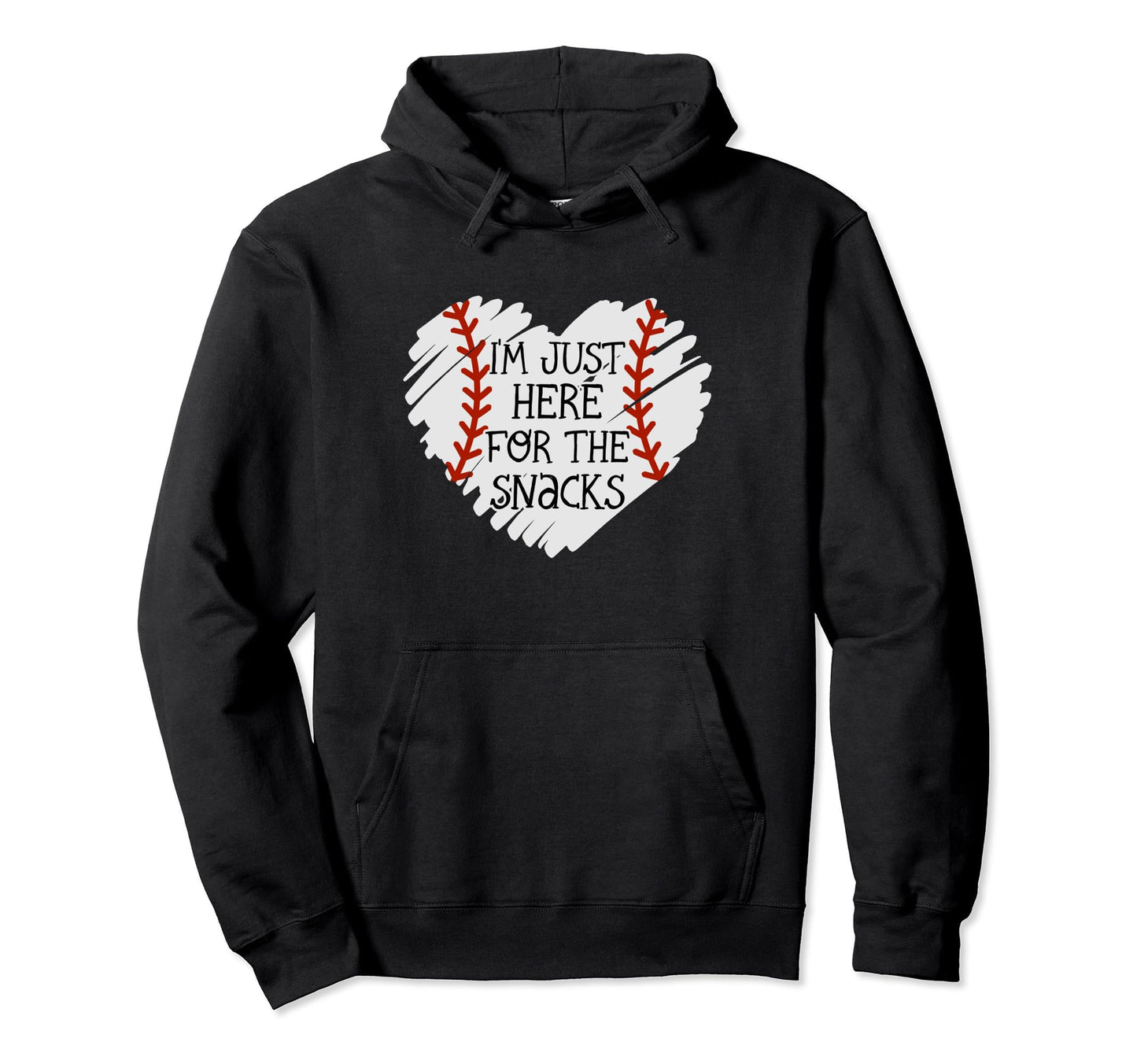Im Just Here Snacks Baseball Sister And Hoodie - Aesthetic Graphic Unisex - T-Shirt, Sweatshirt, Hoodie