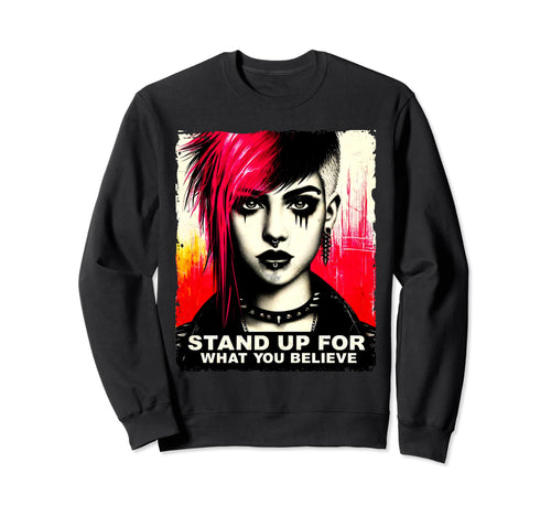 Punk Graffiti Grunge 90S Distressed Sweatshirt - Streetwear Style Men Women - T-Shirt, Sweatshirt, Hoodie