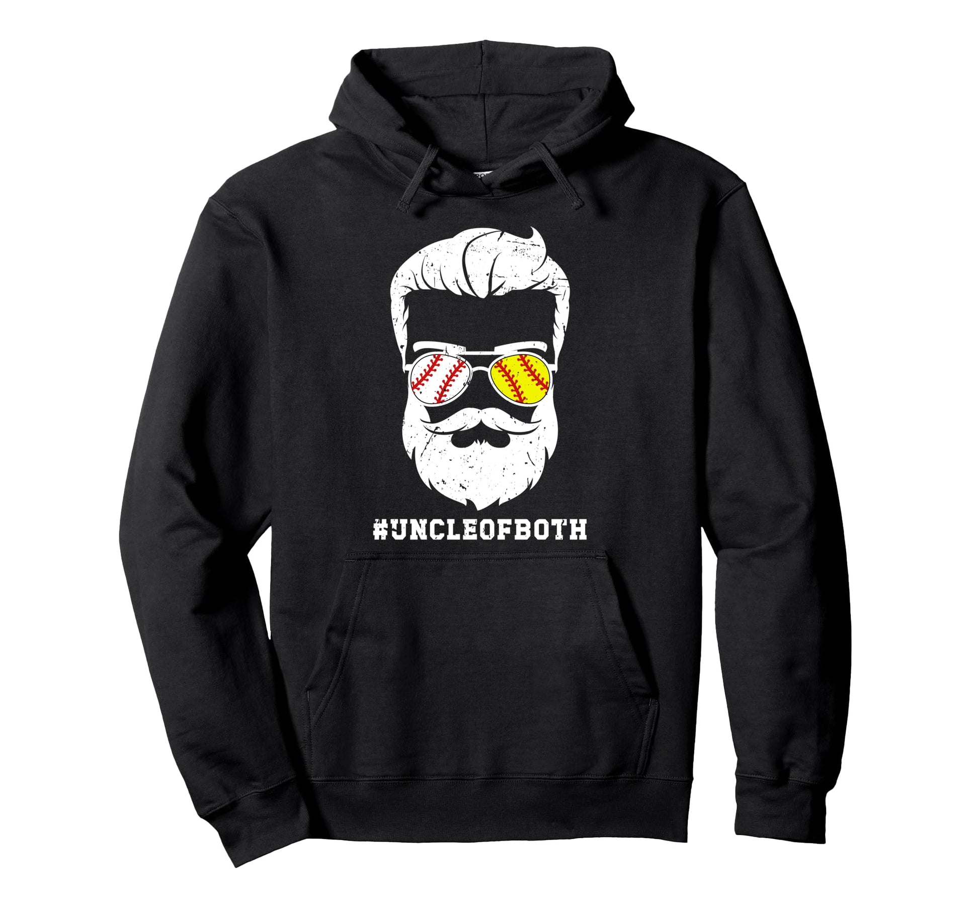 Uncle Both Baseball Softball Uncle Hoodie - Unique Graphic Men Women - T-Shirt, Sweatshirt, Hoodie