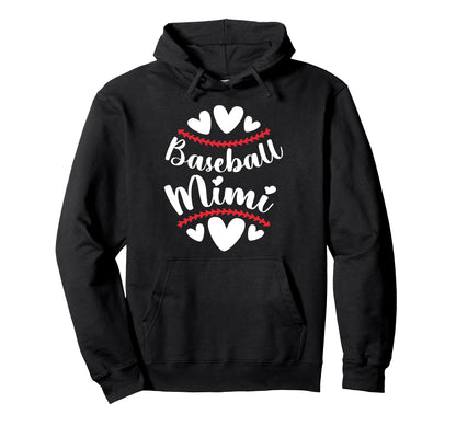 Baseball Mimi Grandma Proud Mimi Baseball Hoodie - Novelty Apparel Unisex - T-Shirt, Sweatshirt, Hoodie