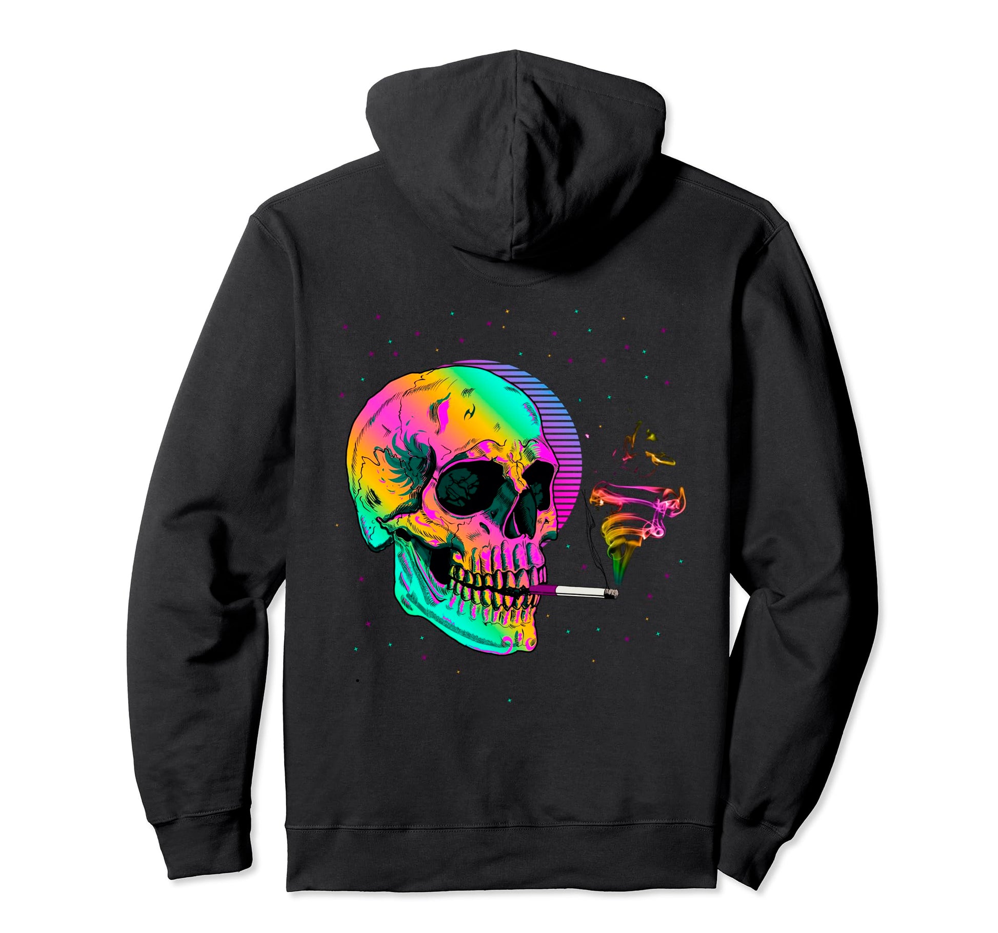 Vaporwave Aesthetic Japanese Skull Hoodie - Casual Everyday Wear Men Women - T-Shirt, Sweatshirt, Hoodie