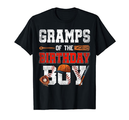 Gramps Birthday Baseball Bday Family T-Shirt - Custom Art Print for Adults - T-Shirt, Sweatshirt, Hoodie
