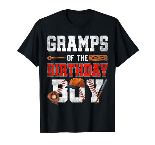 Gramps Birthday Baseball Bday Family T-Shirt - Custom Art Print for Adults - T-Shirt, Sweatshirt, Hoodie