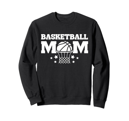 Basketball Mom Game Day Sweatshirt - Unique Graphic Unisex - T-Shirt, Sweatshirt, Hoodie