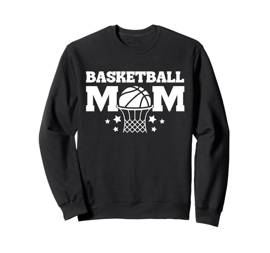 Basketball Mom Game Day Sweatshirt - Unique Graphic Unisex - T-Shirt, Sweatshirt, Hoodie