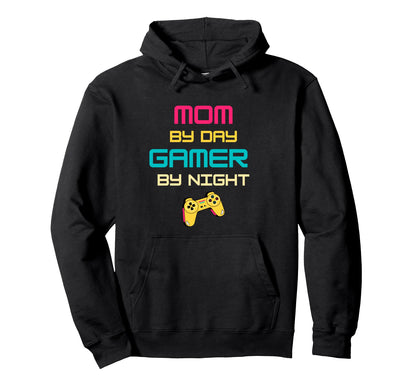 Mom Day Gamer Night Gamer Mom Gaming Hoodie - Casual Everyday Wear Unisex - T-Shirt, Sweatshirt, Hoodie