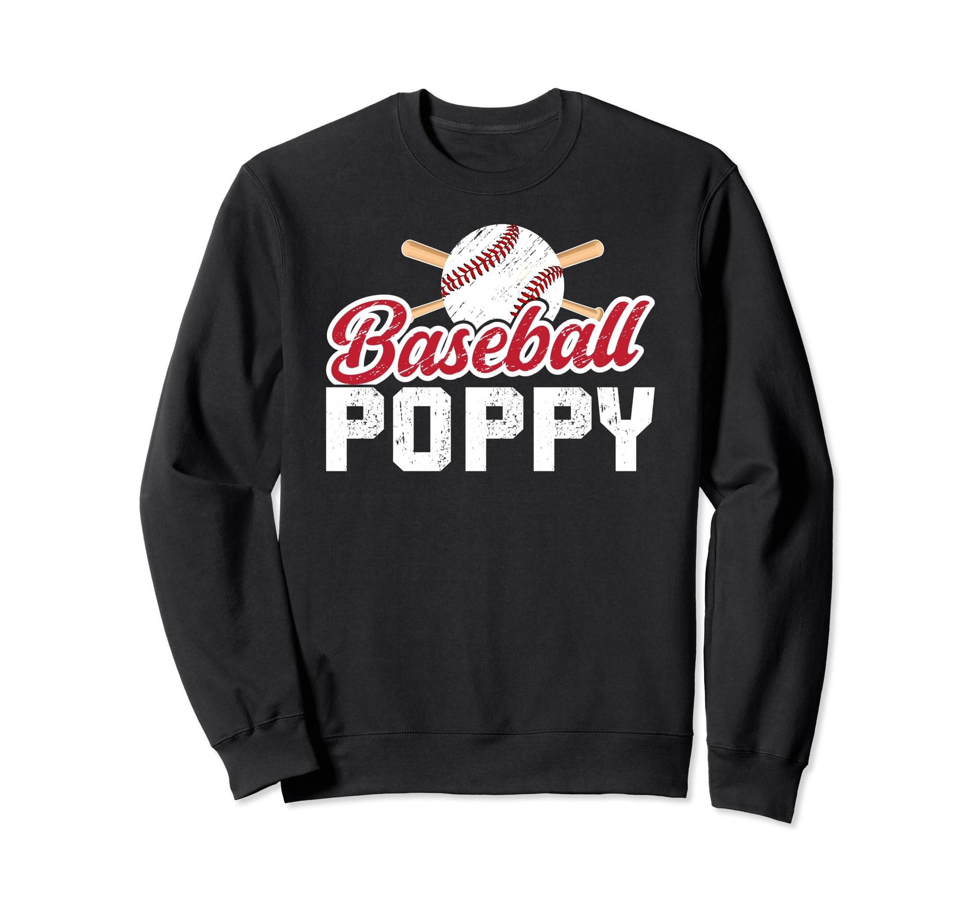 Baseball Poppy Proud Poppy Sweatshirt - Casual Everyday Wear for Adults - T-Shirt, Sweatshirt, Hoodie