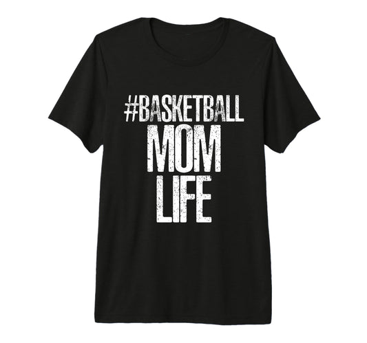 Game Day Basketball Player Mom Life T-Shirt - Minimalist Print for Adults - T-Shirt, Sweatshirt, Hoodie