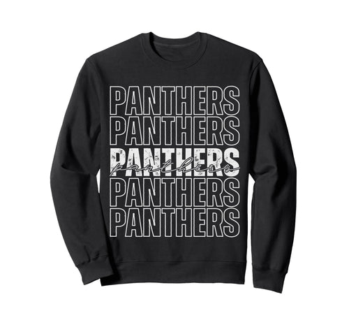 Panthers Mascot Back To School Sweatshirt - Unique Graphic for Adults - T-Shirt, Sweatshirt, Hoodie
