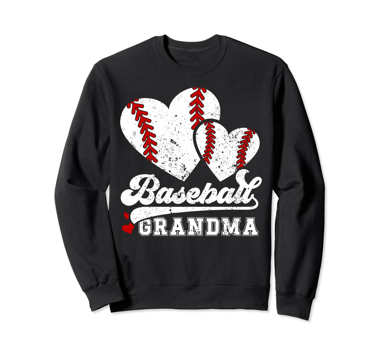 Baseball Grandma Hearts Grandma Sweatshirt - Custom Art Print Unisex - T-Shirt, Sweatshirt, Hoodie