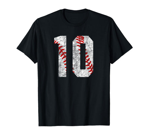 Baseball Mom 10 Jersey Baseball Player T-Shirt - Minimalist Print Unisex - T-Shirt, Sweatshirt, Hoodie