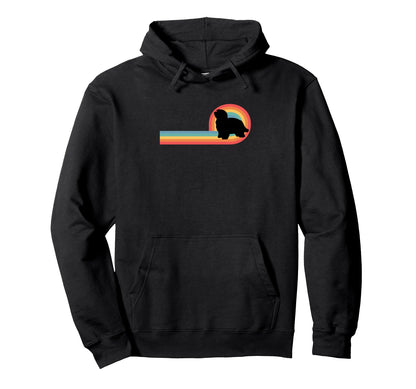 Coton De Tulear 70S Rainbow Dog Pet Hoodie - Trendy Graphic for Adults - T-Shirt, Sweatshirt, Hoodie