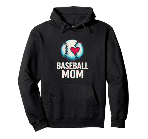 Baseball Mom Proud Son Supporter Cheer Hoodie - Trendy Graphic Unisex - T-Shirt, Sweatshirt, Hoodie