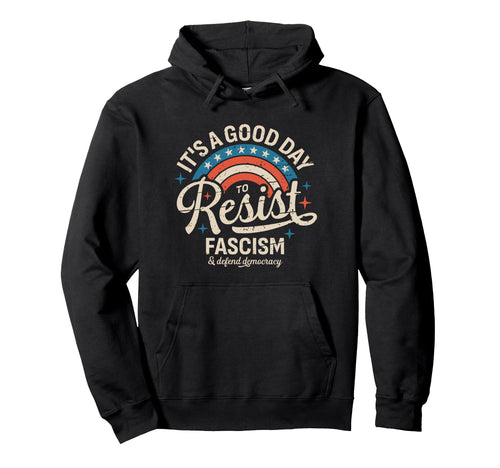 Resist Defend Rainbow Flag Protest Hoodie - Minimalist Print for Adults - T-Shirt, Sweatshirt, Hoodie