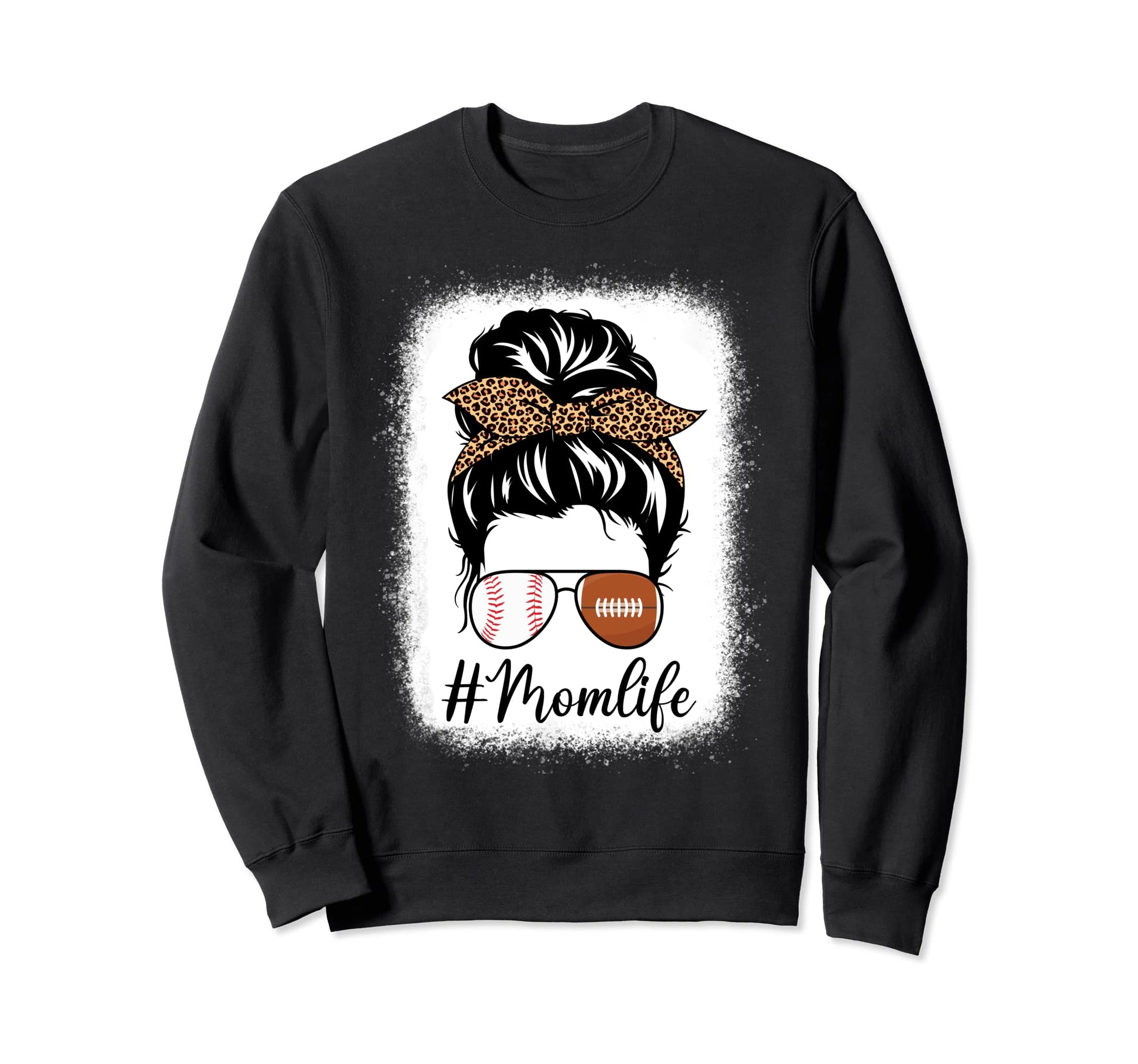 American Football And Baseball Mom Sweatshirt - Minimalist Print Unisex - T-Shirt, Sweatshirt, Hoodie